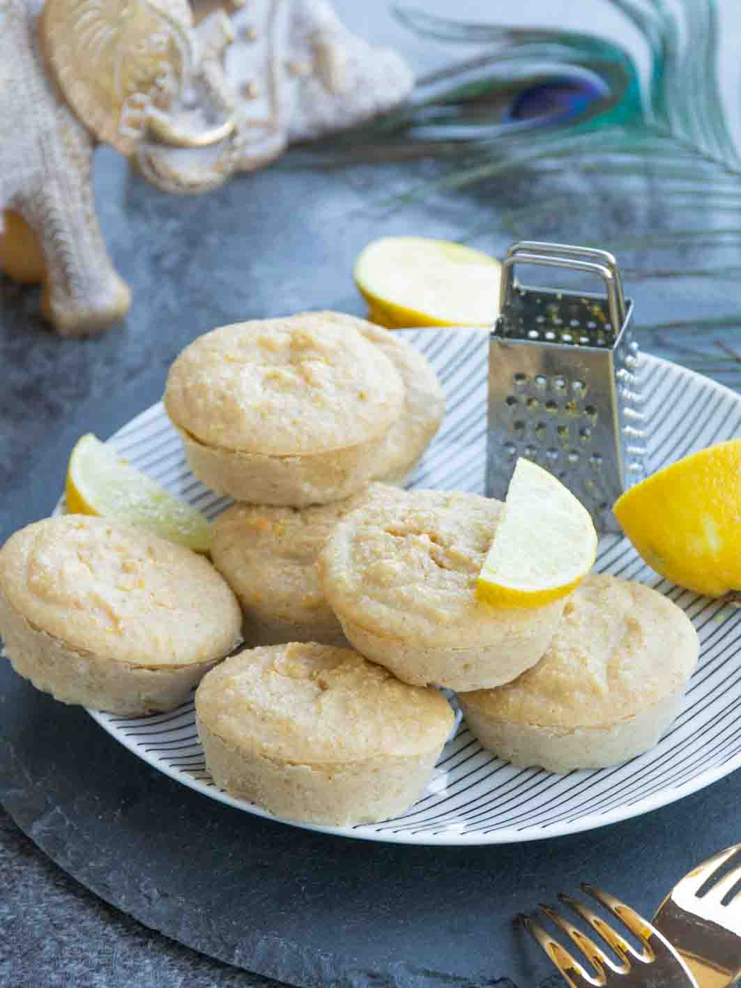 Zitronen Muffins kalorienarm saftig