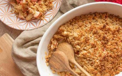 Apfel Crumble Rezept mit Haferflocken | einfach und köstlich!