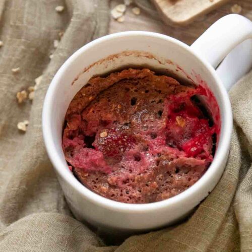 gesunder Schoko Tassenkuchen aus der Mikrowelle