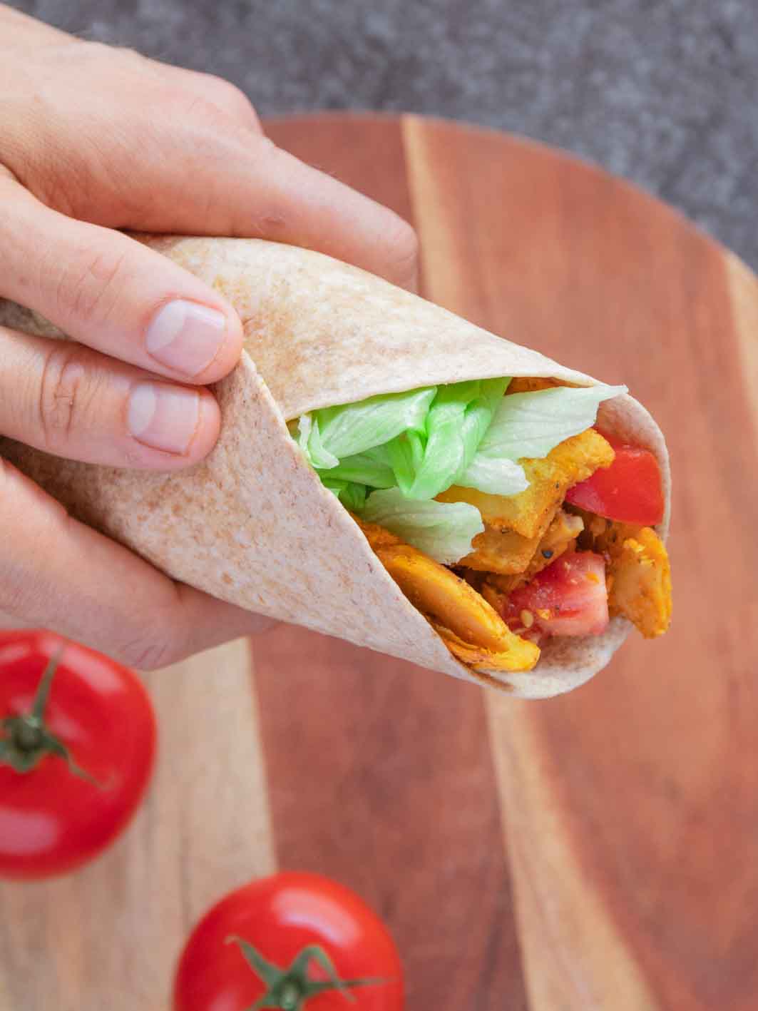 Wrap Rezept vegetarisch mit Feta Wrap Rezept vegetarisch mit Feta