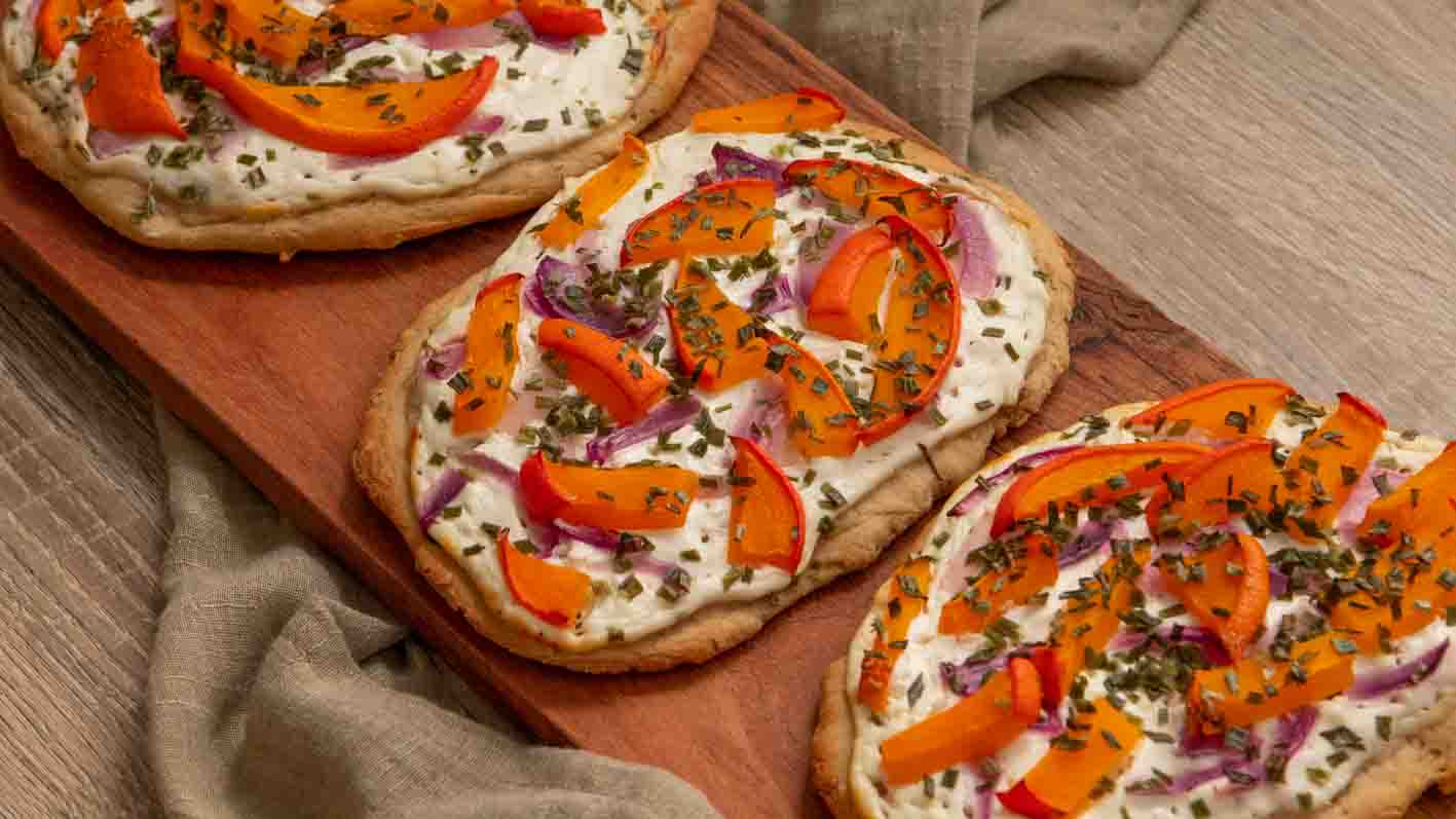 Flammkuchen mit Kürbis-4 Zwetschgen Crumble mit Haferflocken