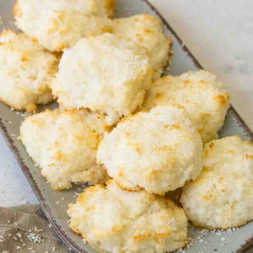 Kokosmakronen mit Quark ohne raffinierten Zucker