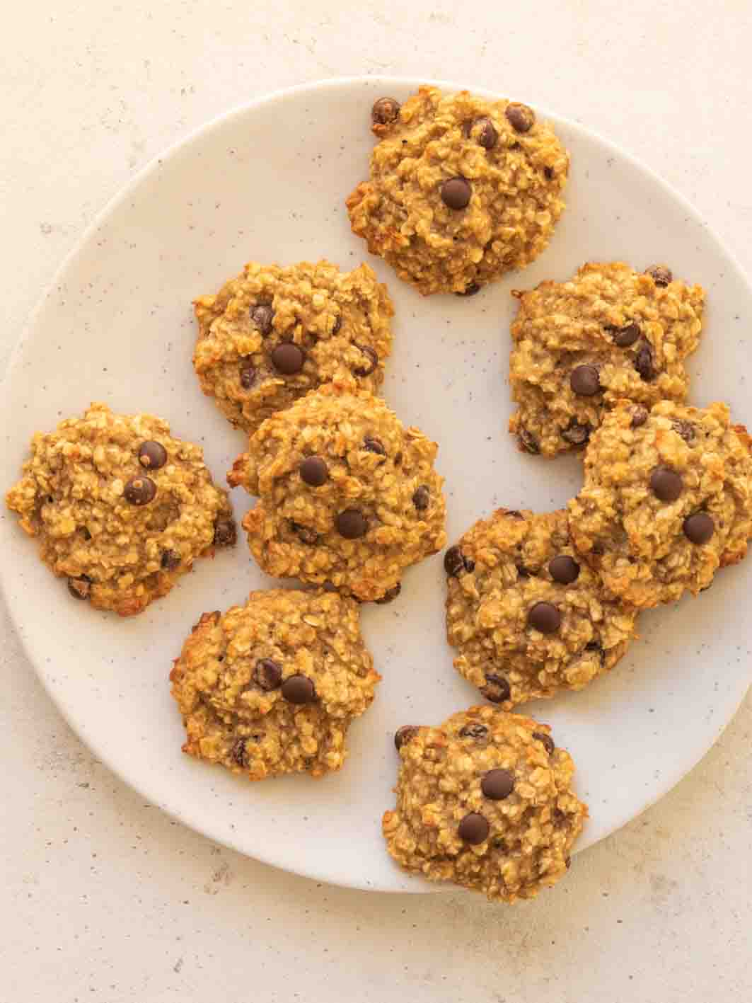 Haferflocken Kekse mit Banane ohne Zucker-2 Haferflocken Kekse mit Banane ohne Zucker