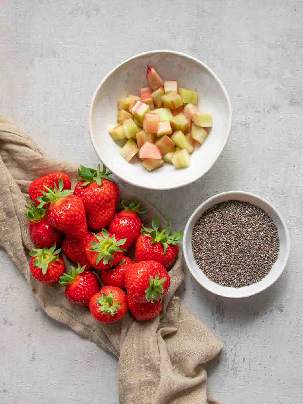 Erdbeer Rhabarber Marmelade ohne Zucker