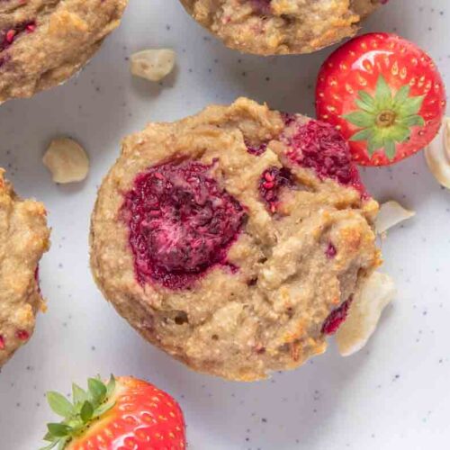 vegane Bananenmuffins ohne Zucker Rezept mit Haferflocken-5