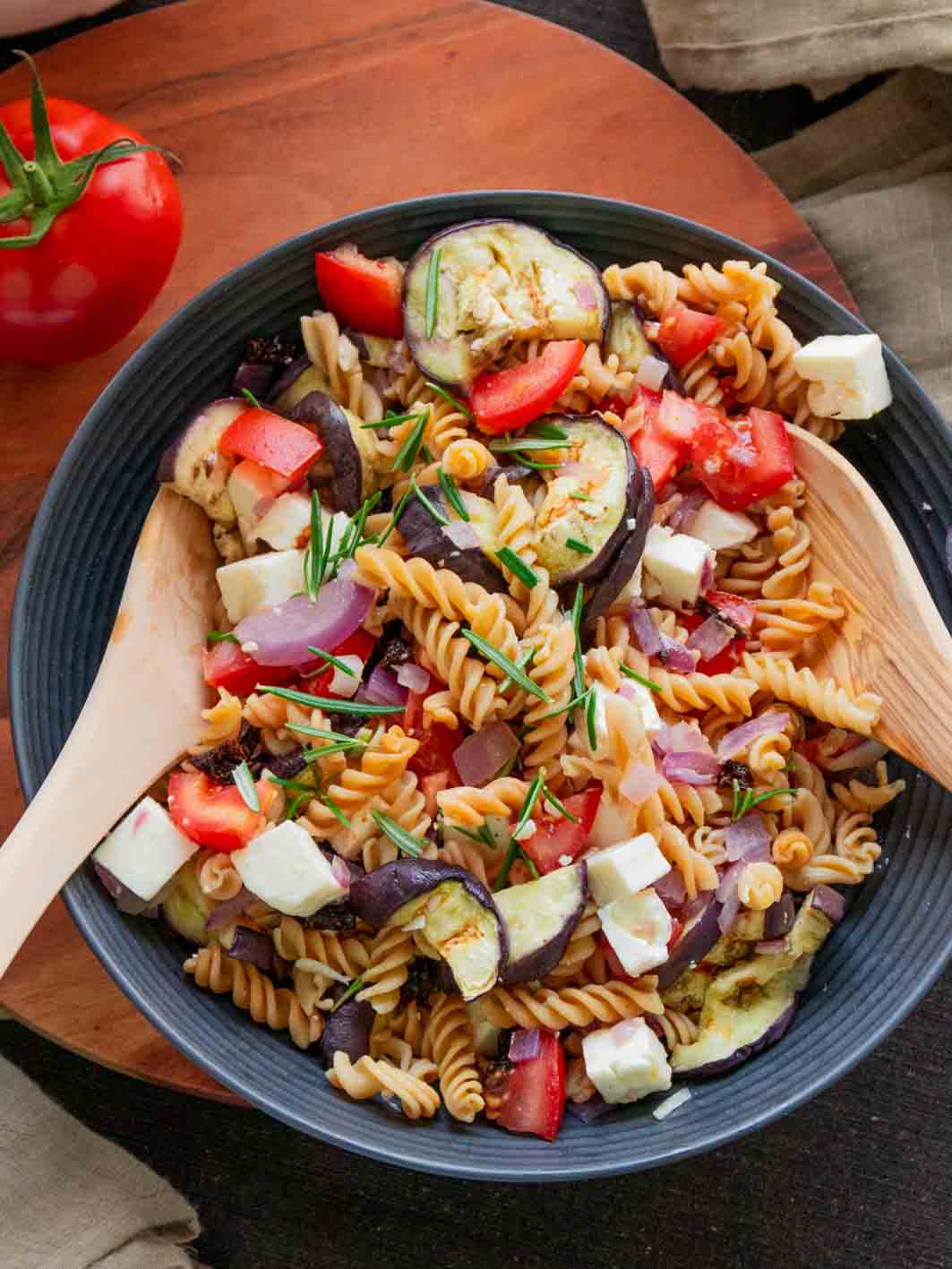 Gemüse Rezepte - Nudelsalat mediterran zum Grillen