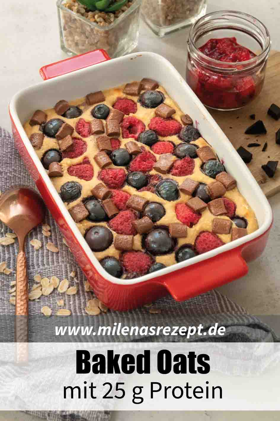 Pin - Baked Oats mit Protein