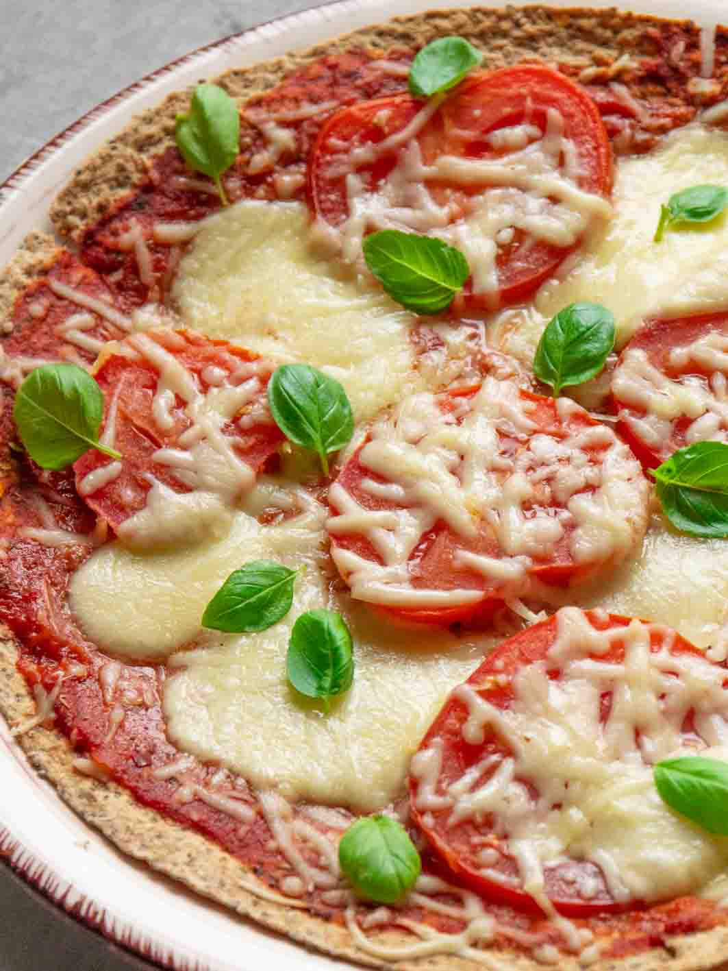 Rezepte mit wenig Zutaten - Wrap Pizza kalorienarm