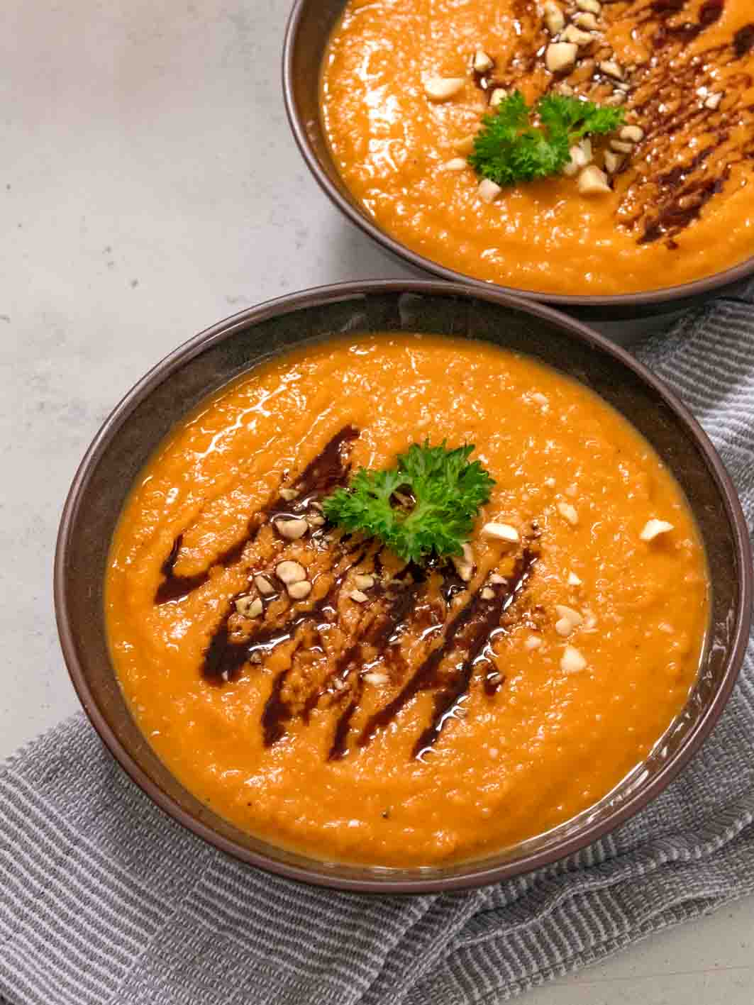 cremige Süßkartoffelsuppe cremige Süßkartoffelsuppe